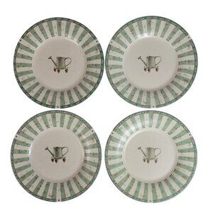 Pfaltzgraff Naturewood Salad 4 Plates 8" Watercan Replacement Stoneware USA